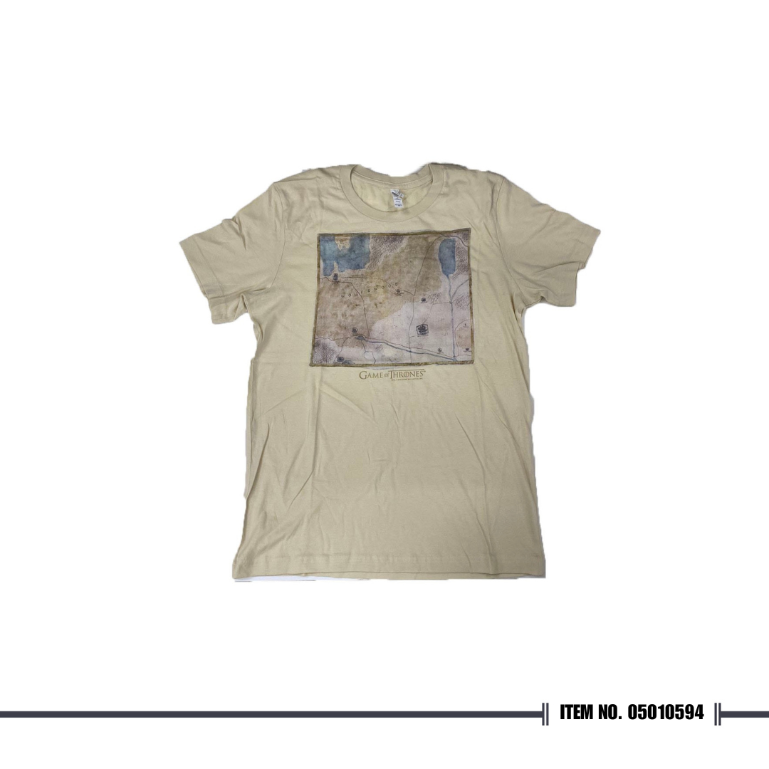 Game of Thrones Jon Snow Map of the North T-shirt