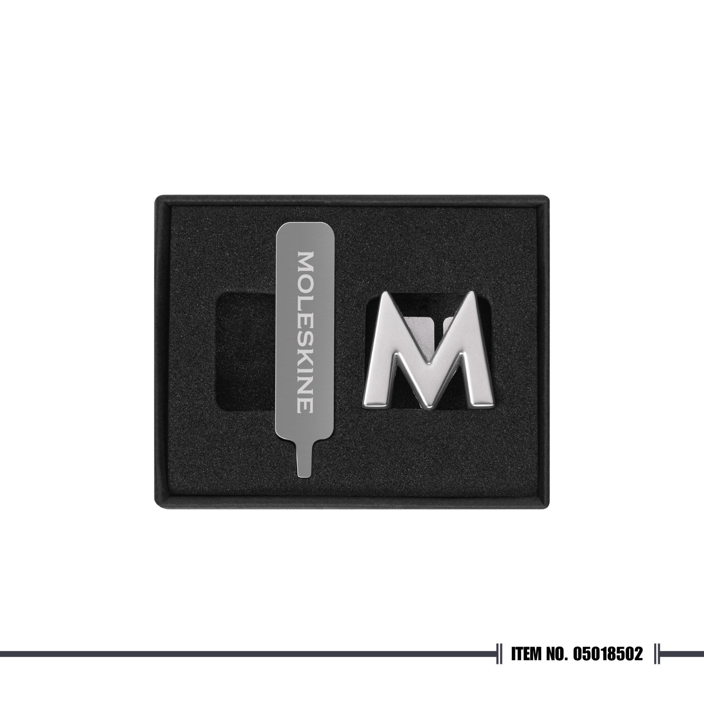 Moleskine Letter Pins - Silver