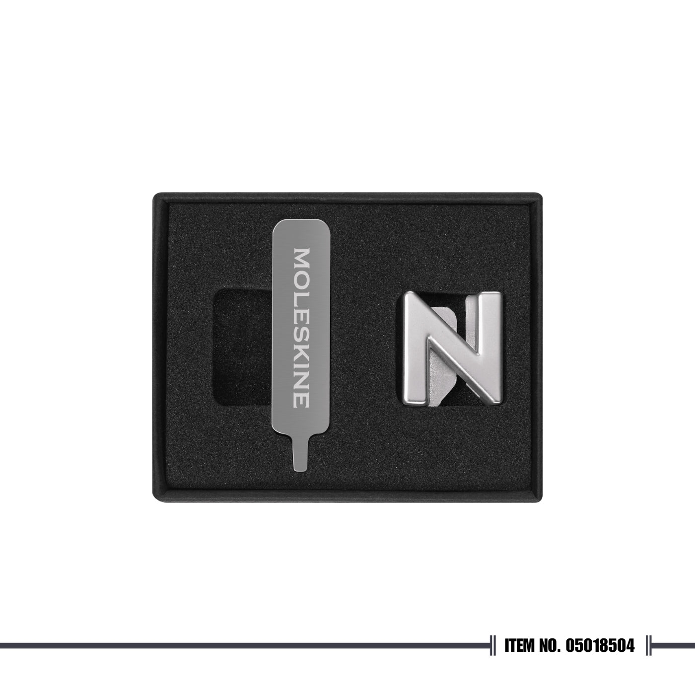Moleskine Letter Pins - Silver