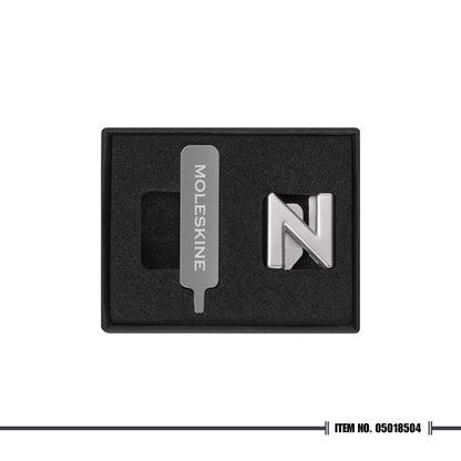 Moleskine Letter Pins - Silver