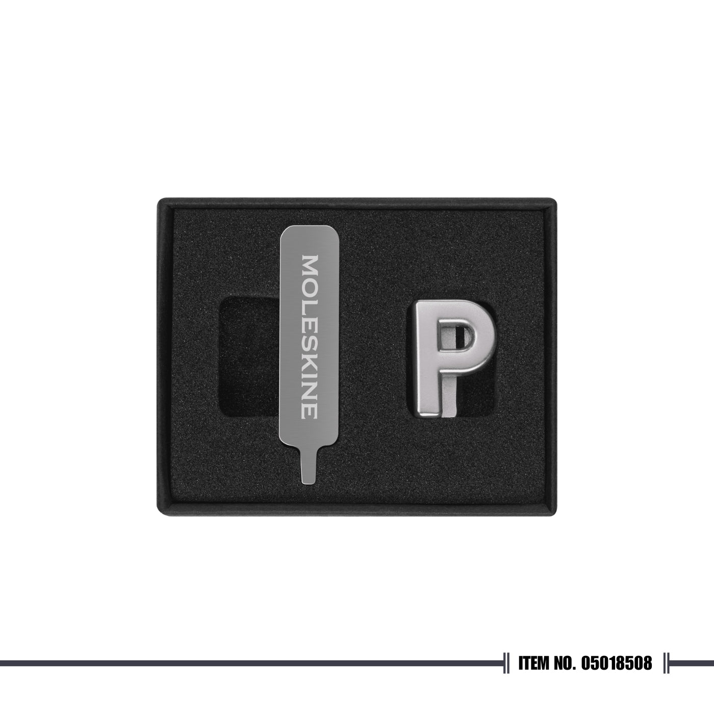 Moleskine Letter Pins - Silver
