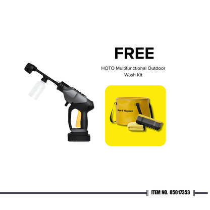 HOTO 20V Cordless High Pressure Washer with FREE Multifunctional Outdoor Wash Kit ⭐