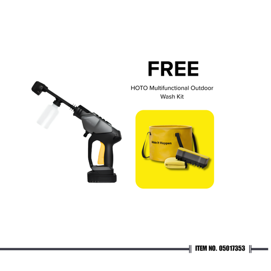 HOTO 20V Cordless High Pressure Washer with FREE Multifunctional Outdoor Wash Kit ⭐