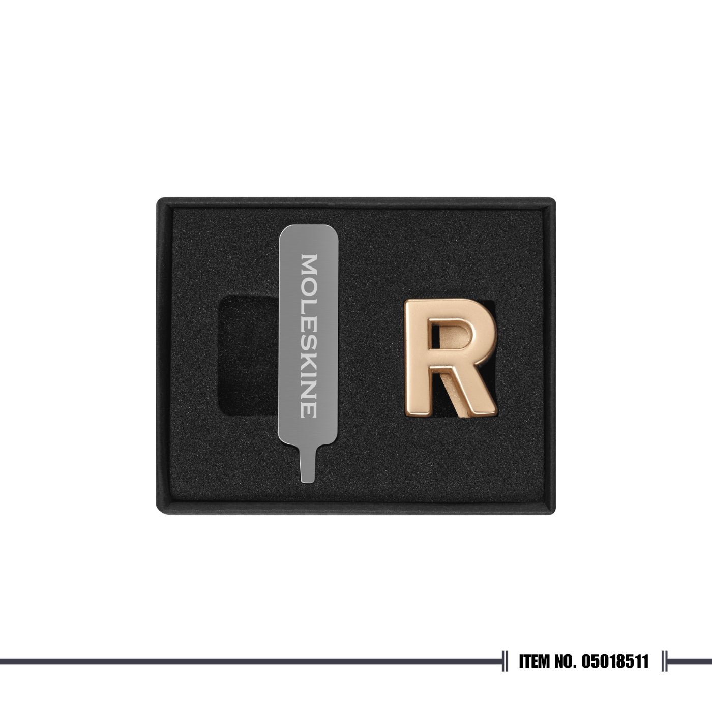 Moleskine® Letter Pins - Gold