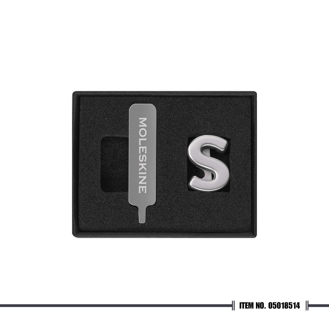 Moleskine® Letter Pins - Silver