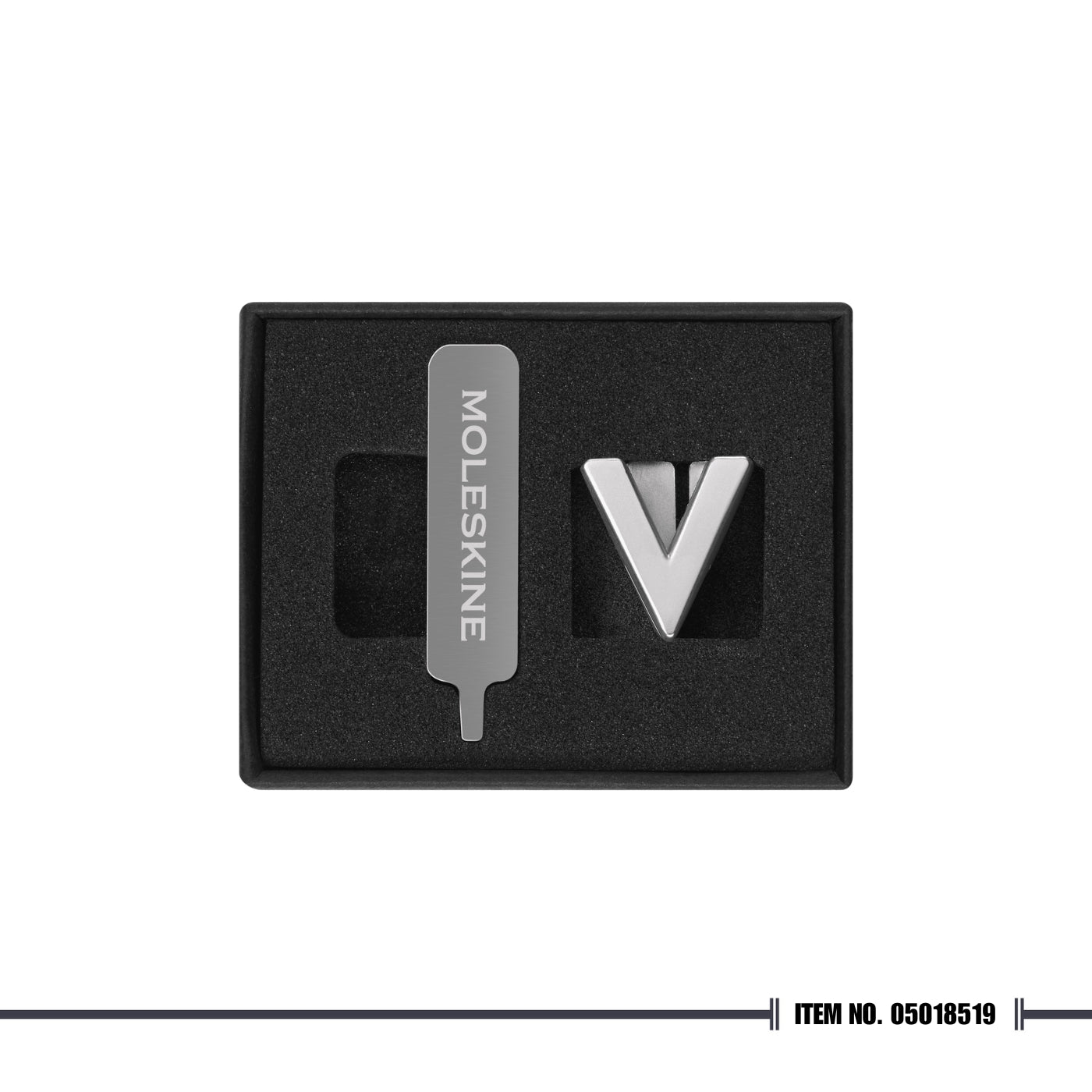 Moleskine® Letter Pins - Silver