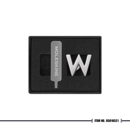 Moleskine Letter Pins - Silver