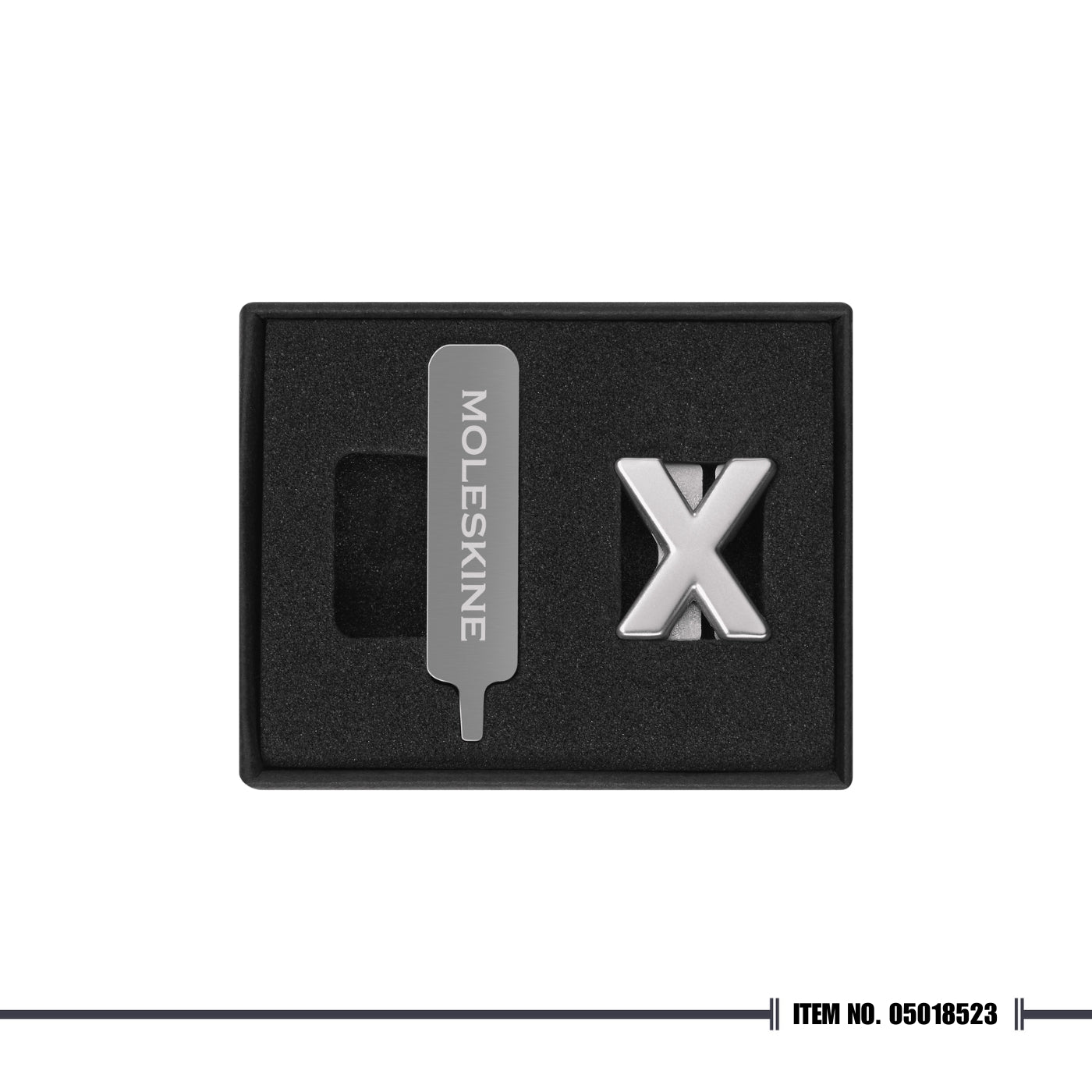 Moleskine® Letter Pins - Silver