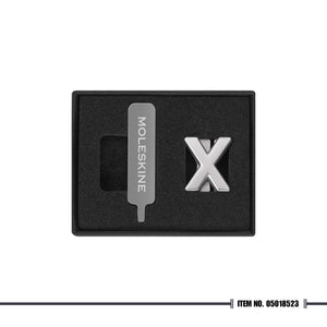 Moleskine® Letter Pins - Silver