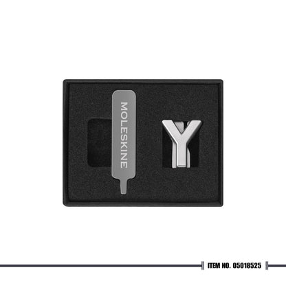 Moleskine Letter Pins - Silver