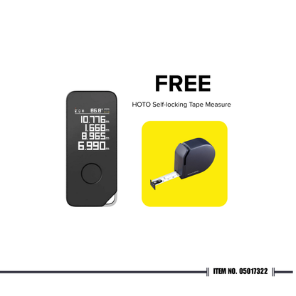 HOTO Smart Laser Measure Pro with FREE Self-Locking Tape Measure ⭐