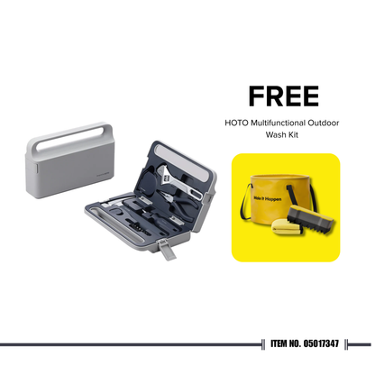 HOTO Household Tool Kit with FREE Multifunctional Outdoor Wash Kit ⭐