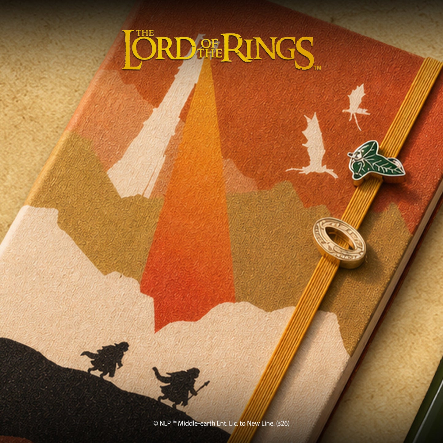 Moleskine The Lord of the Rings Ring and Leaf Pins Bundle