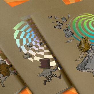 Moleskine Alice's Adventures in Wonderland Cahier Journals Set of 3, XL, Ruled