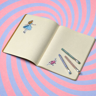 Moleskine Alice's Adventures in Wonderland Cahier Journals Set of 3, XL, Ruled