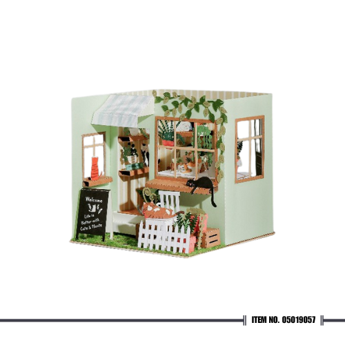 PaperNthought Cat with Plant House