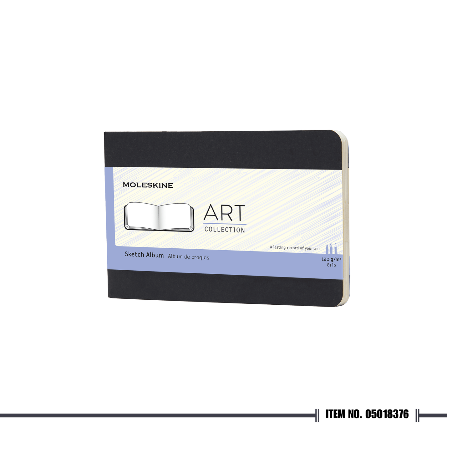 Moleskine Art Cahier Sketch Album PKT Black