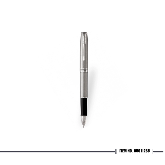 Parker Sonnet 18 Stainless Steel Chrome Trim Fountain Pen Medium