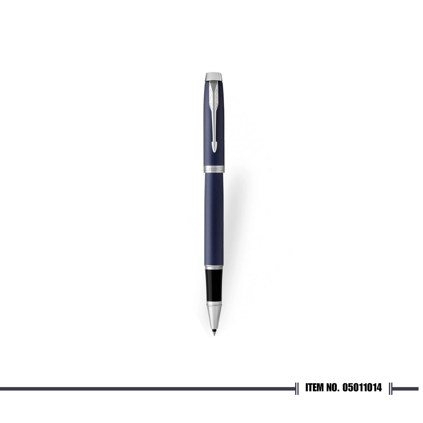 Parker IM Blue Chrome Trim Rollerball Pen