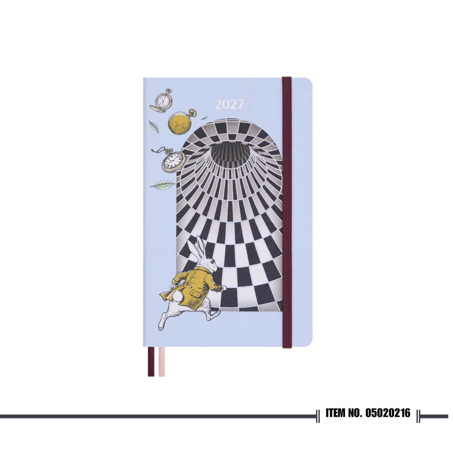 Moleskine Alice's Adventures in Wonderland Planner 2027, Daily, Hard Cover, 12-Month, Large