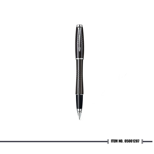 Parkern Urban Premium Ebony Metal Chiseled Fountain Pen Fine