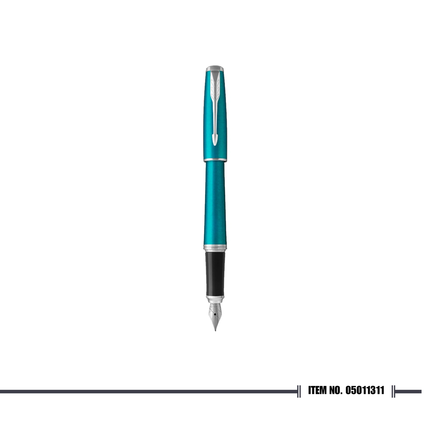 Parker Urban Vibrant Blue Chrome Trim Fountain Pen Medium