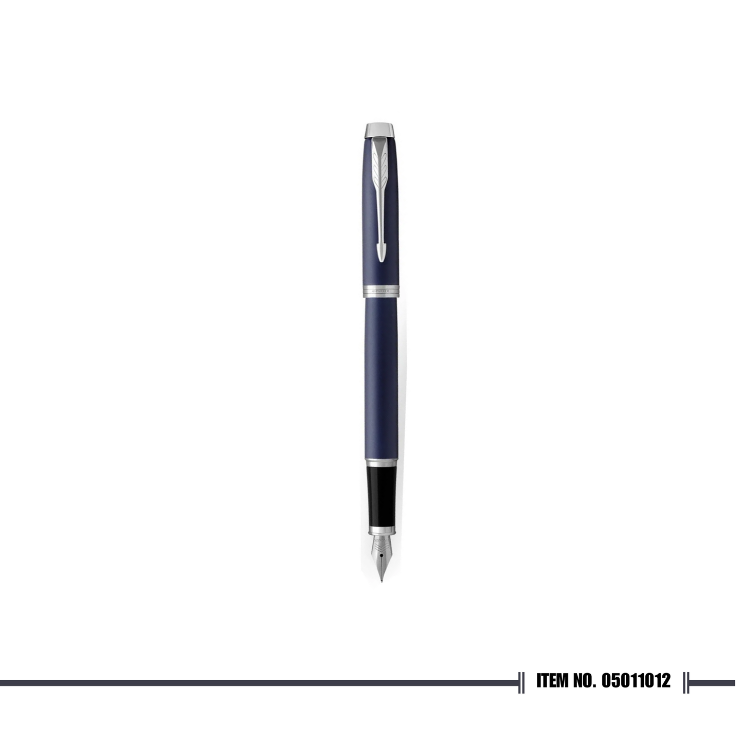 Parker IM Blue Chrome Trim Fountain Pen Medium