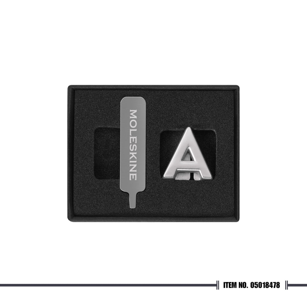 Moleskine® Letter Pins - Silver