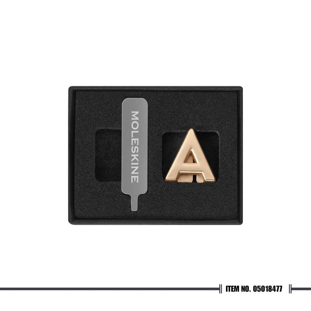 Moleskine® Letter Pins - Gold