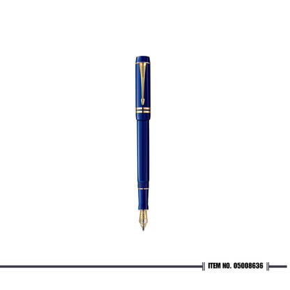 Parker Duofold14 International Lapis Lazuli-Blue Gold Trim FP Medium