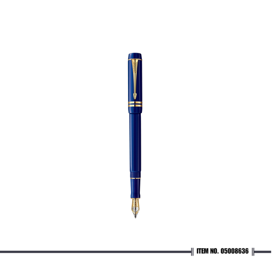Parker Duofold14 International Lapis Lazuli-Blue Gold Trim FP Medium