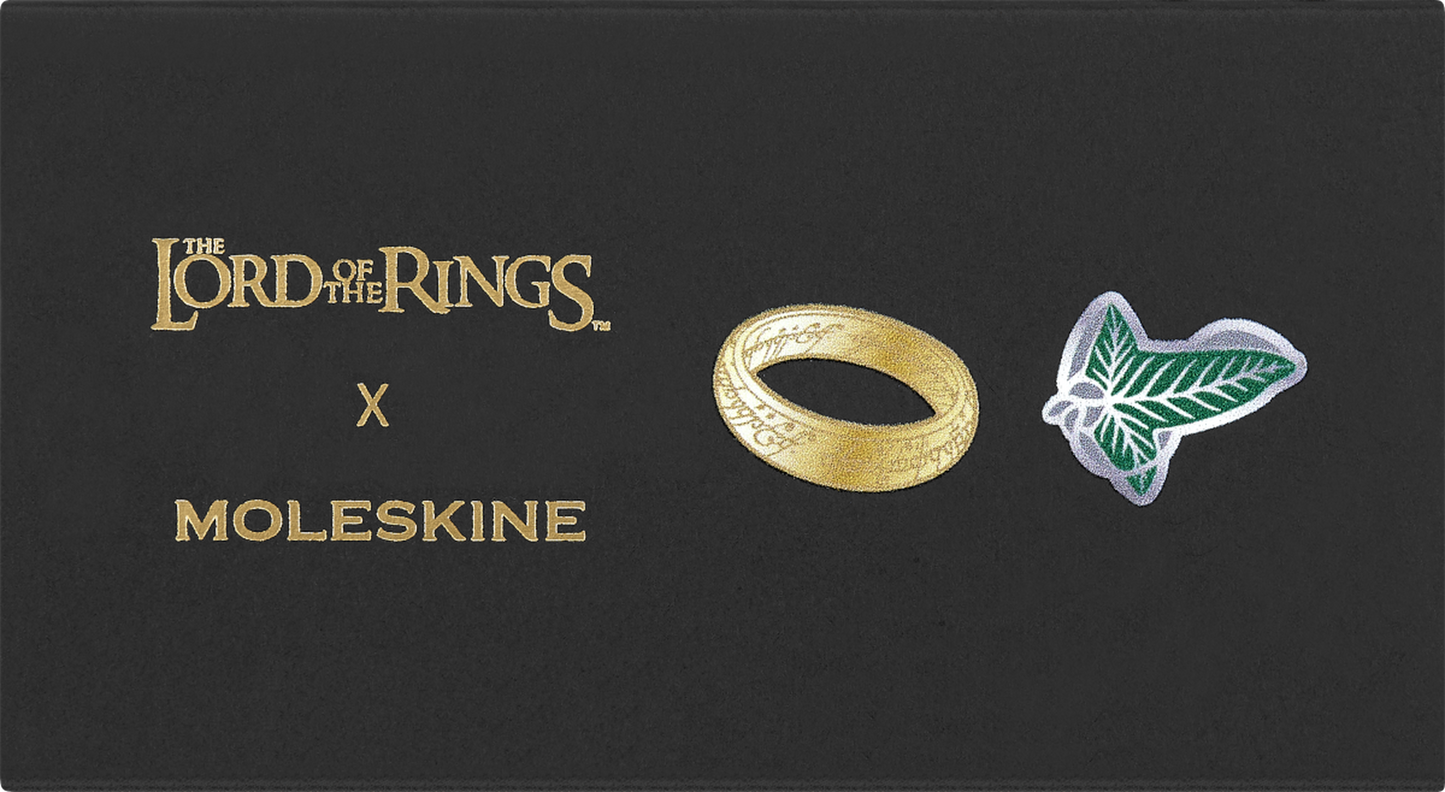 Moleskine The Lord of the Rings Ring and Leaf Pins Bundle