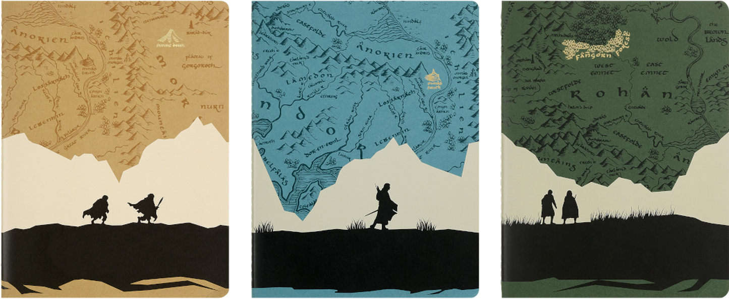Moleskine The Lord of the Rings Cahier Journals, Set of 3, XL, Ruled
