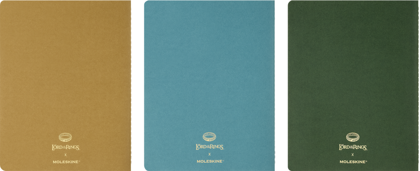 Moleskine The Lord of the Rings Cahier Journals, Set of 3, XL, Ruled