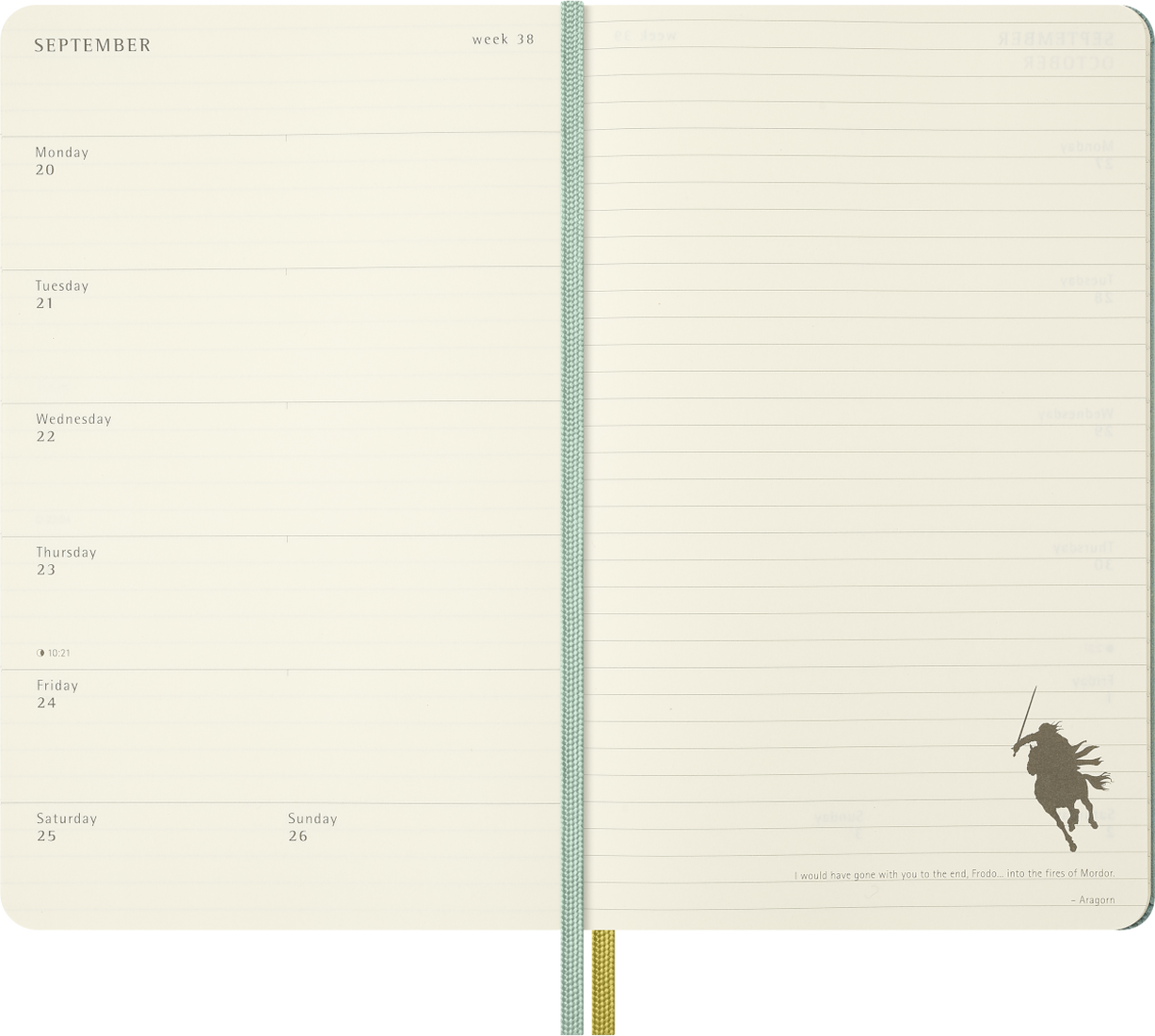 Moleskine The Lord of the Rings Planner 2026/2027 Weekly, Hard Cover, 18-Month, Large