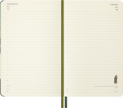 Moleskine The Lord of the Rings Planner 2027 Daily, Hard Cover, 12-Month, Large