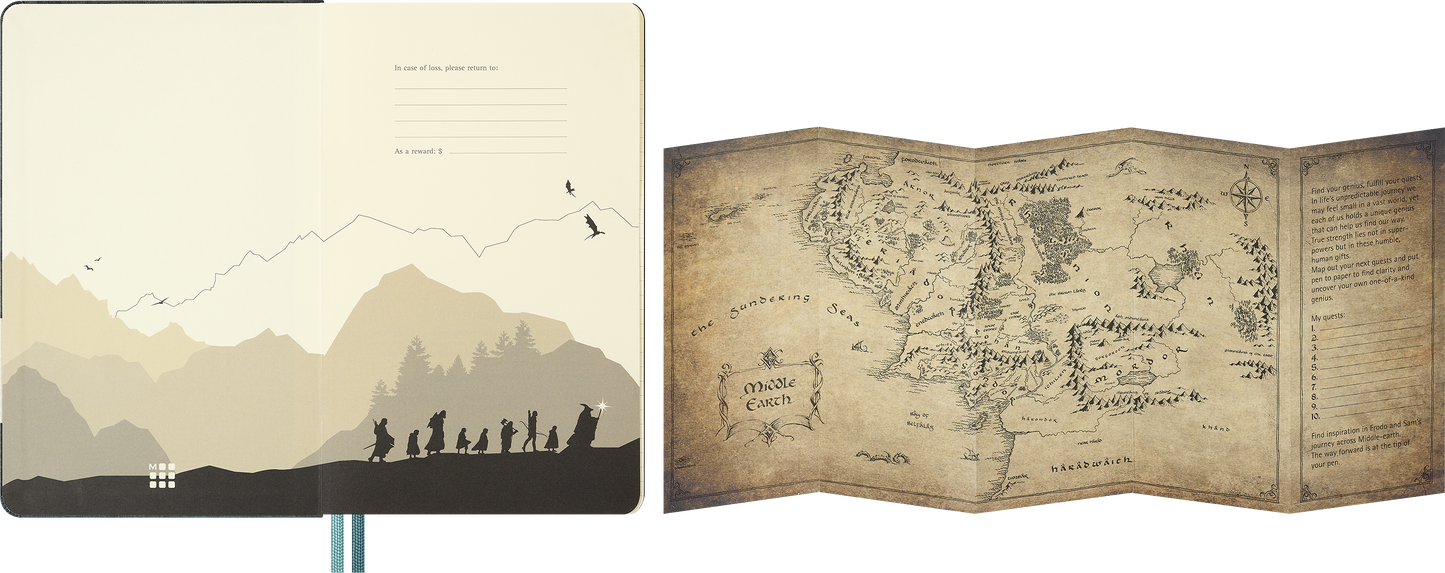 Moleskine The Lord of the Rings Planner 2027 Weekly, Hard Cover, 12-Month, Large