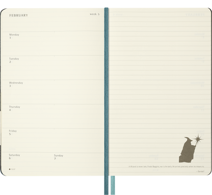 Moleskine The Lord of the Rings Planner 2027 Weekly, Hard Cover, 12-Month, Large