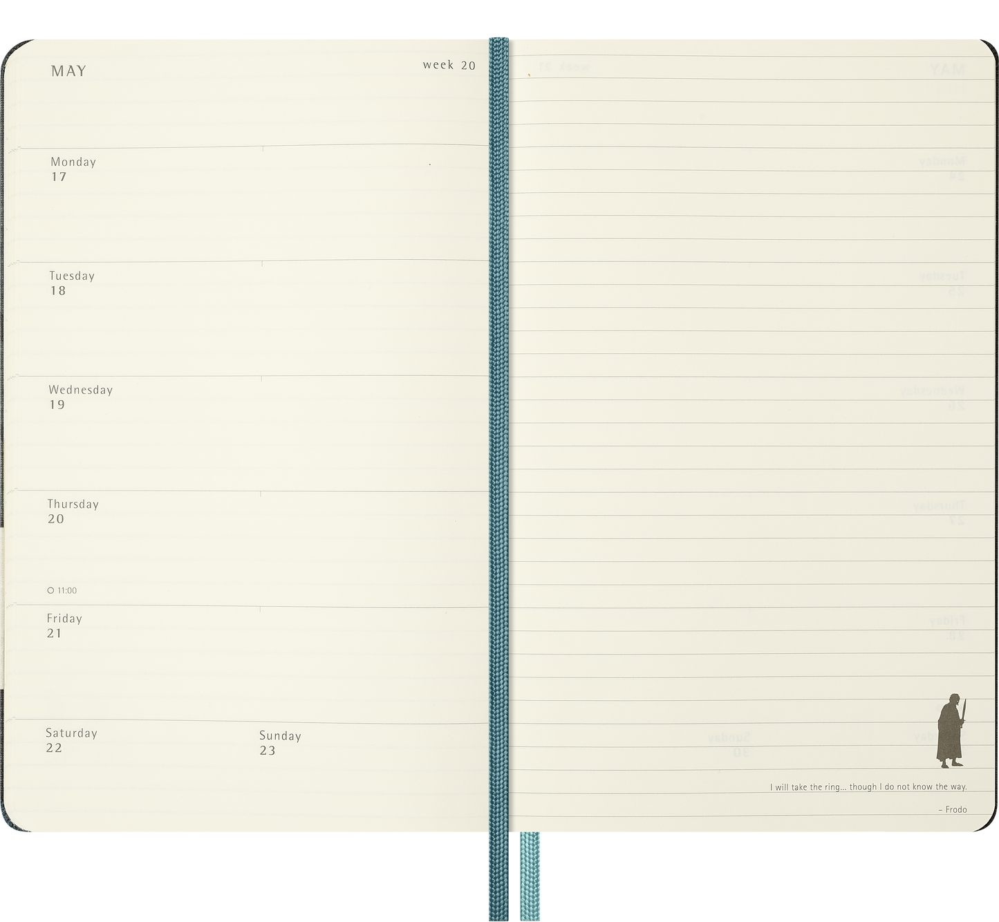 Moleskine The Lord of the Rings Planner 2027 Weekly, Hard Cover, 12-Month, Large