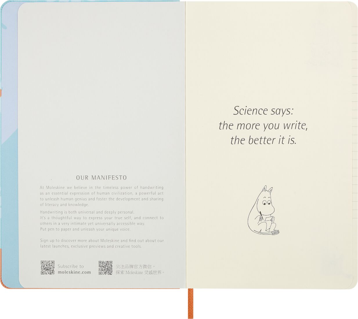 Moleskine Moomin Notebook - Light Blue