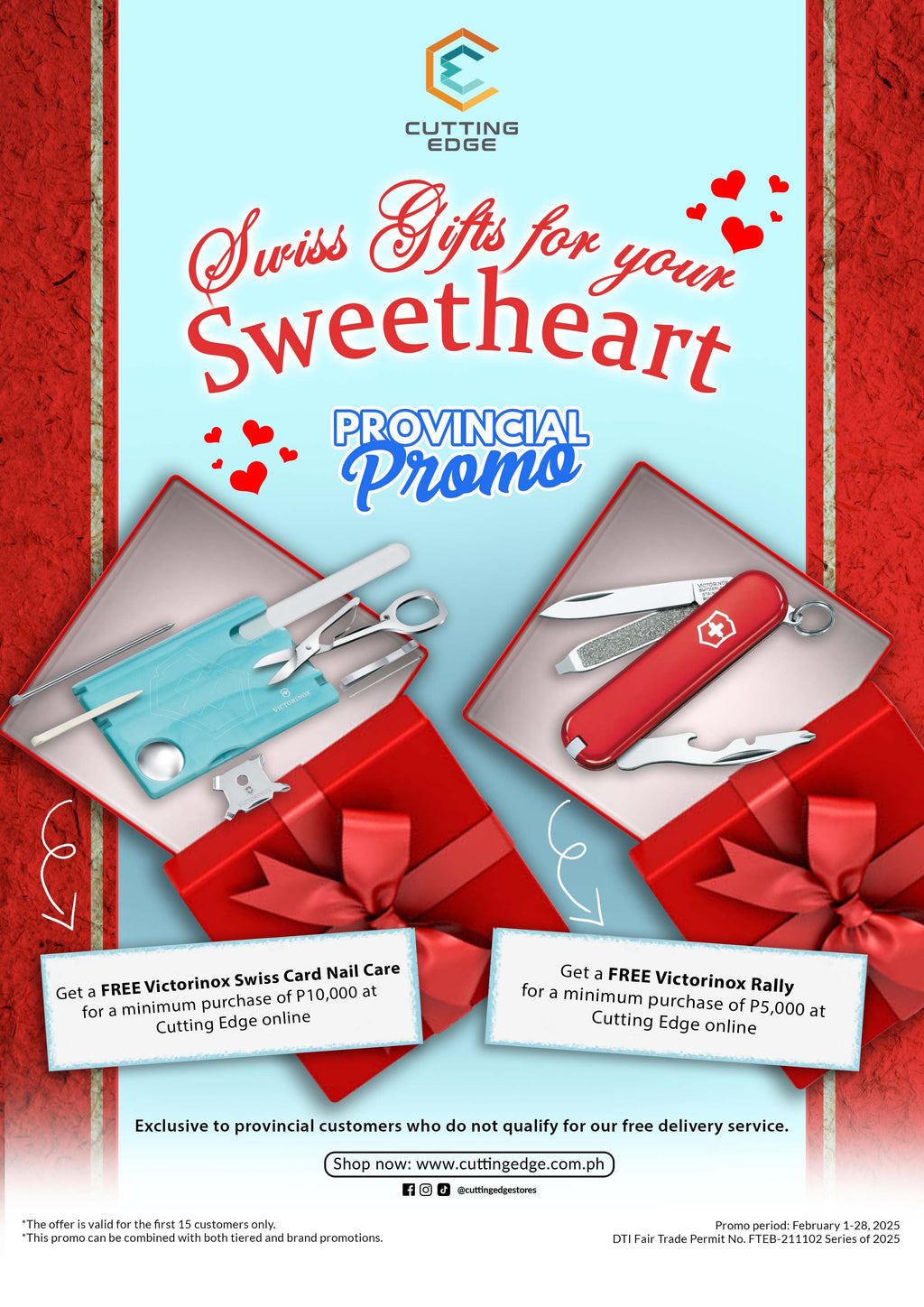 Swiss Gifts for your Sweetheart (Provincial Promo)