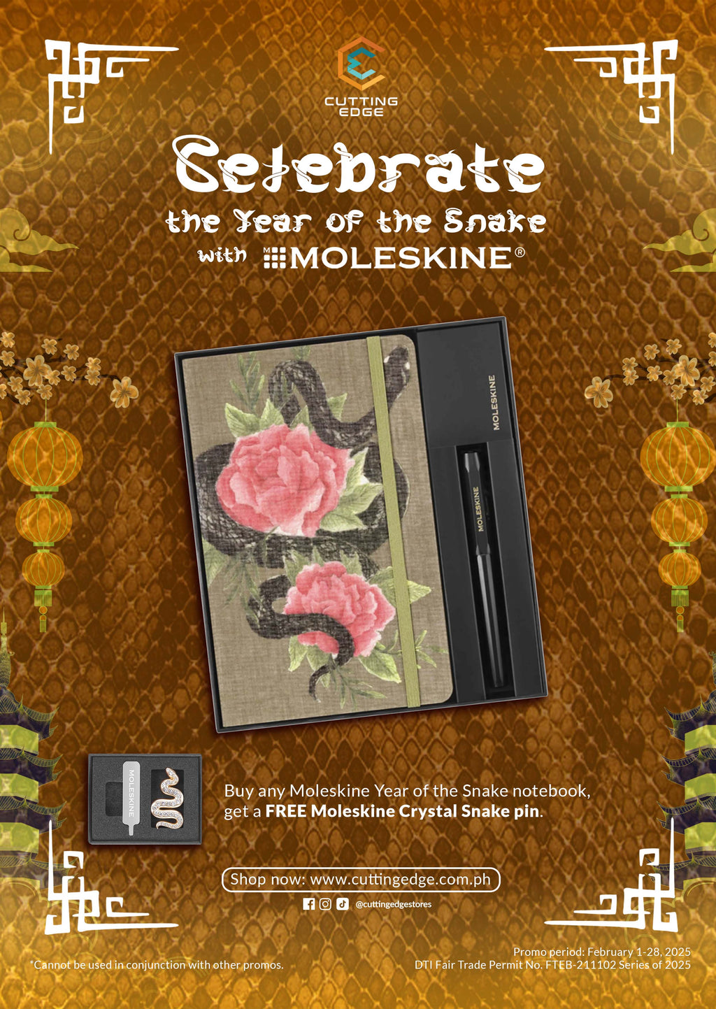 Celebrate the Year of the Snake with Moleskine!