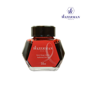 Waterman Ink Bottle - Audacious Red - Cutting Edge Online Store