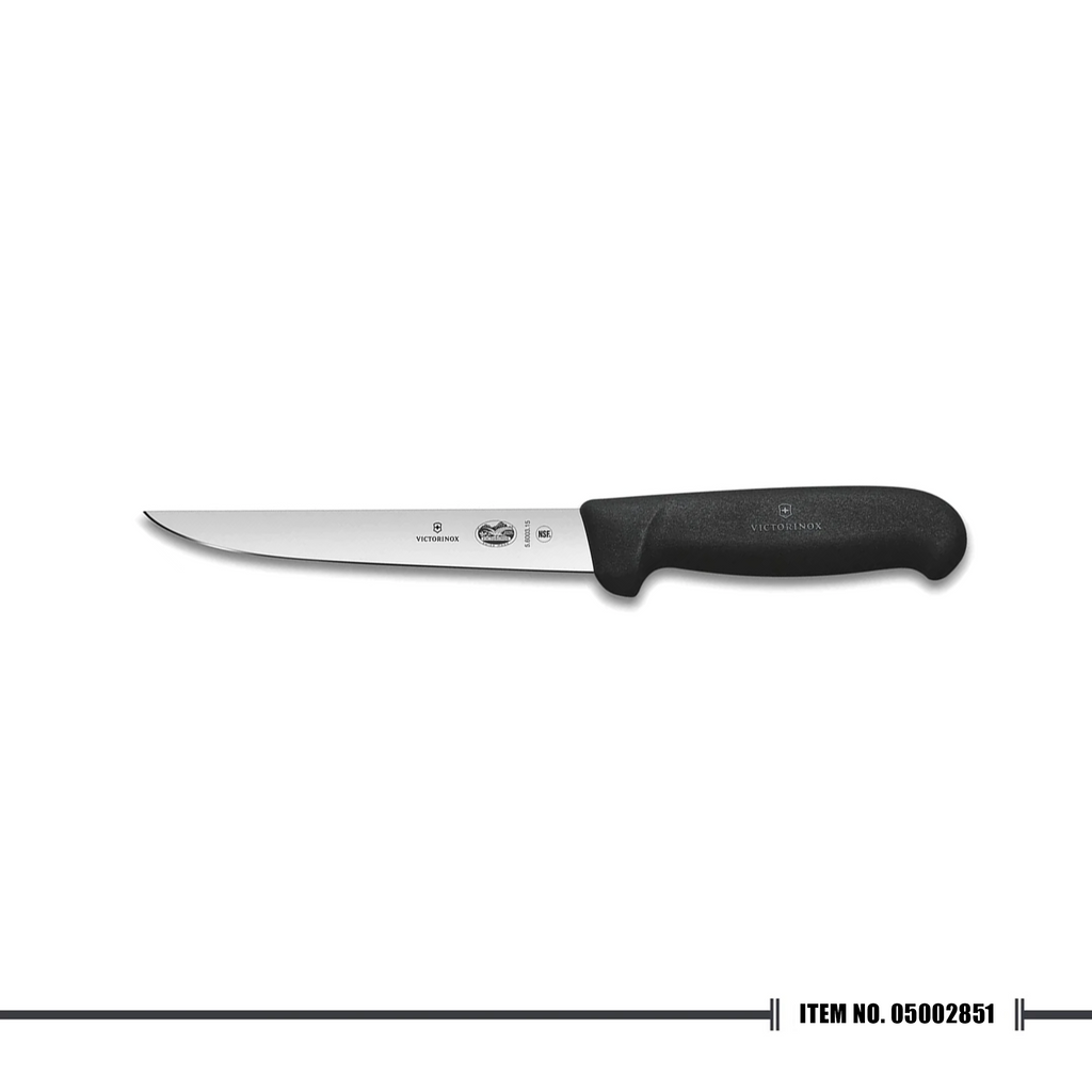 5.6003.15 Boning Knife Black Fibrox Handle 6"