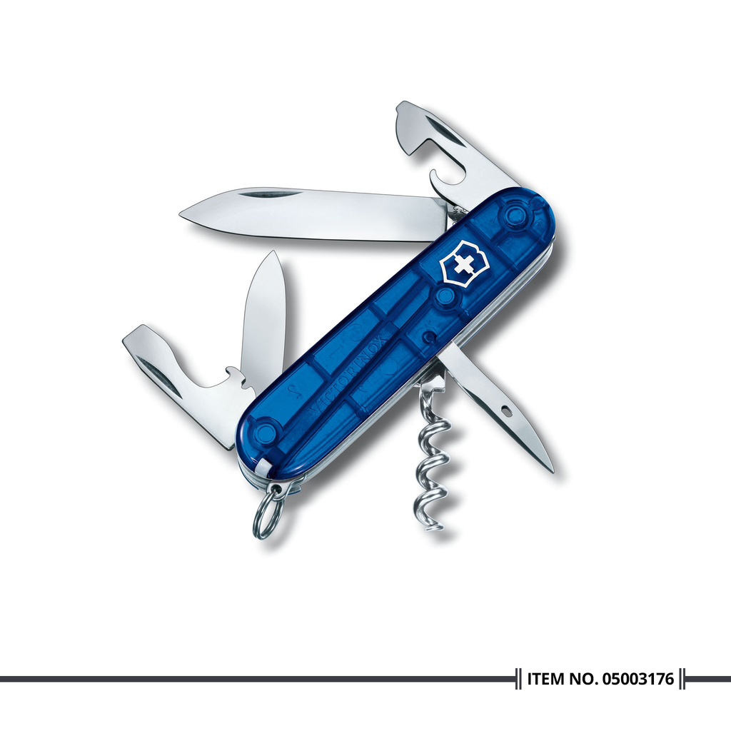 1.3603.T2 Swiss Knife Spartan Blue Translucent - Cutting Edge Online Store