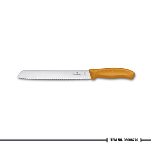 6.8636.21L9B Bread Knife Wavy Edge Fibrox Orange 21cm Blister