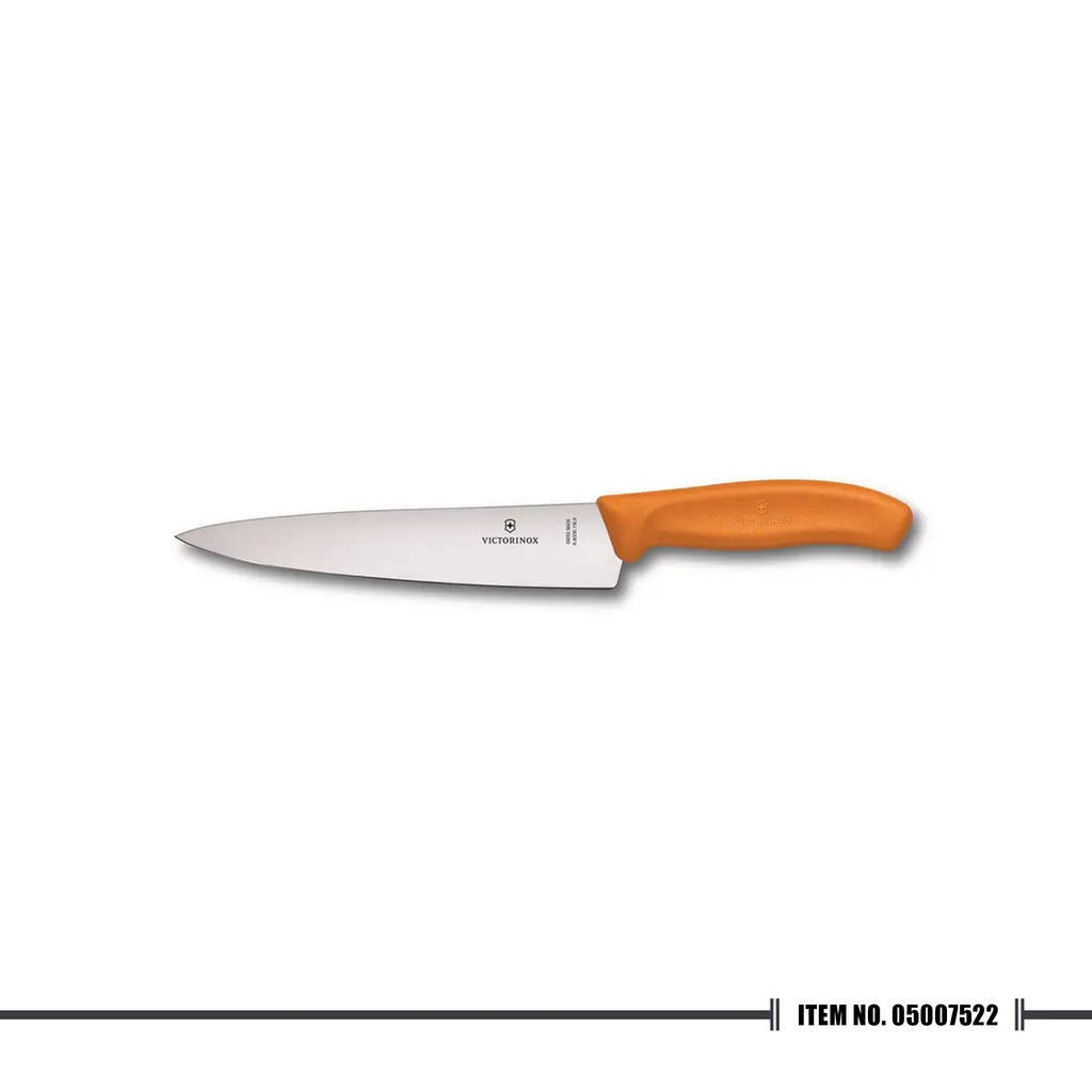 6.8006.19L9B Carving Knife Fibrox Orange 19cm Blister