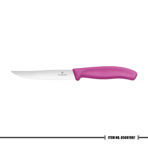 6.7936.12L5 Pizza Knife w/ Wavy Edge Pink 12cm