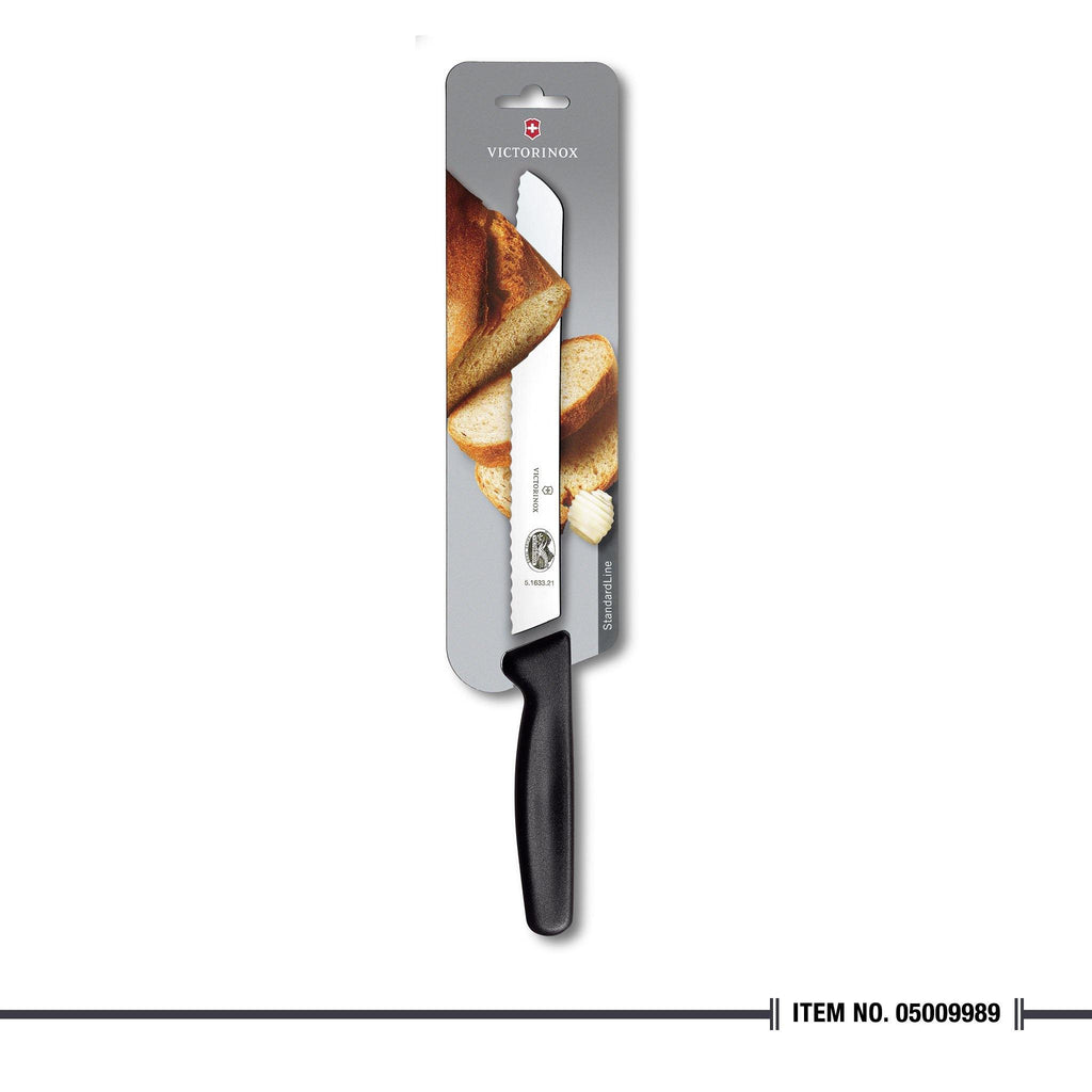 5.1633.21B Bread Knife Wavy Edge Black 21cm - Cutting Edge Online Store