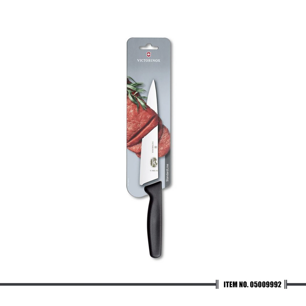 [Victorinox Cutlery Upgrade] 5.1903.19B Carving Knife Wide Blade Black 19cm